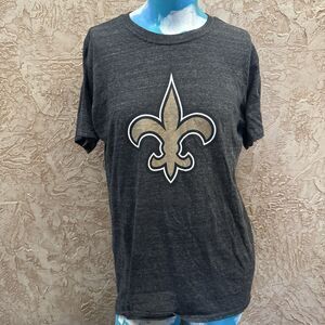 New Orleans Saints Fanatics T-Shirt Large Black Flyer De Lis Bilal 06